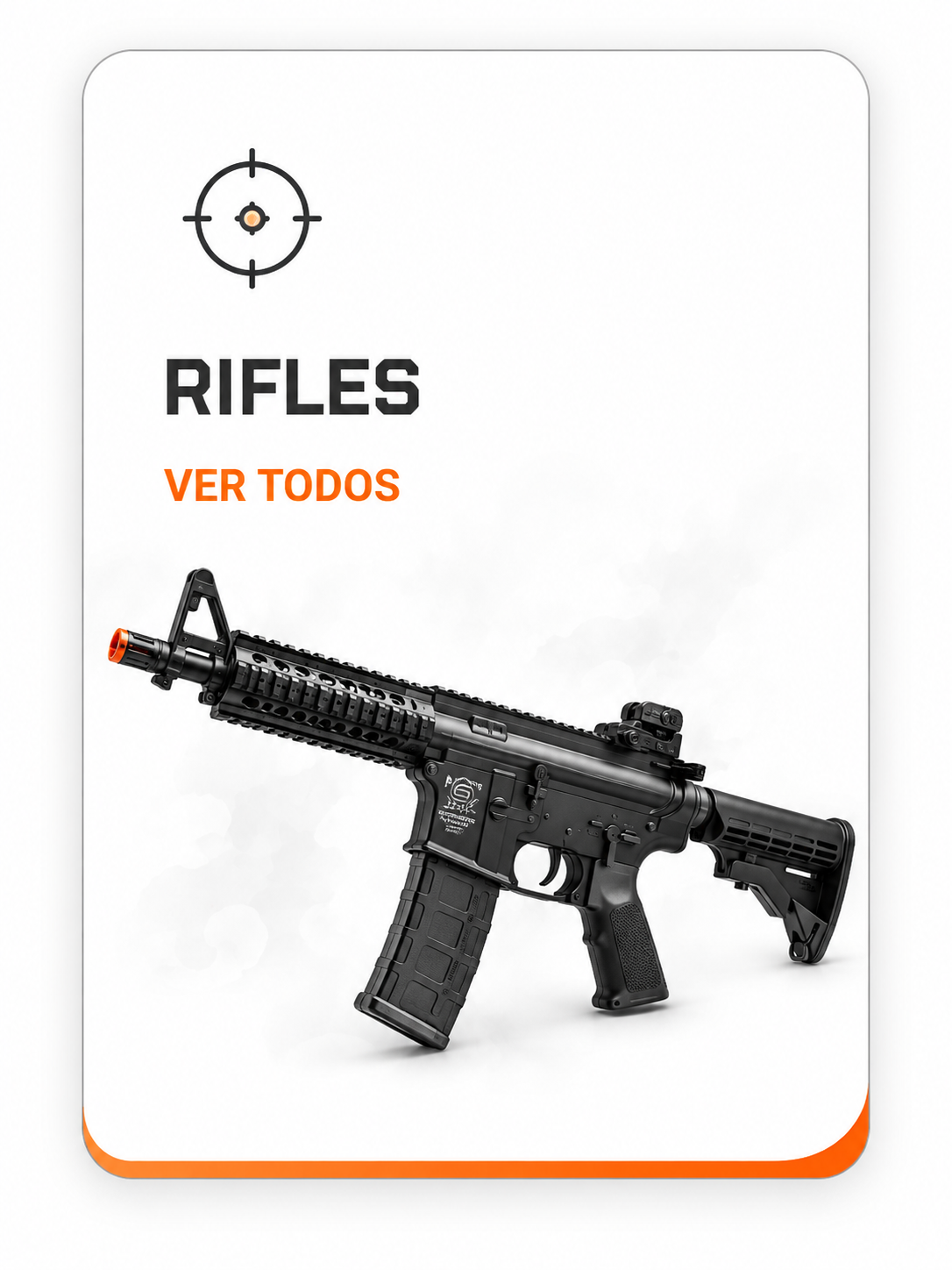 Rifle Airsoft AEG M4 RIS 10,5 Polegadas